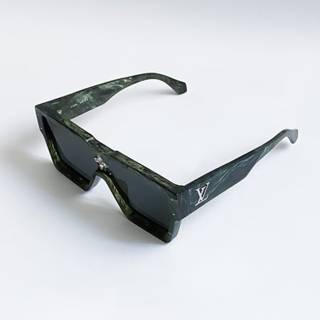 Louis Vuitton cyclone green marble sunglasses
