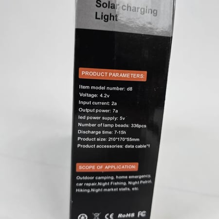 كشاف العمل الاحترافي (Solarna LED G423) – إضاءة شمسية قوية وتصميم عملي لكل التضاريس!
