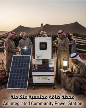 محطة الطاقة الشمسية المتكاملة - إصدار الليثيوم المطور Wh1280