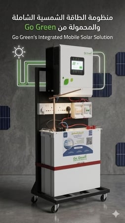 منظومة Go Green المتكاملة – عملاق الطاقة الليثيوم (5000 واط) | صُممت لتدوم ⚡☀️