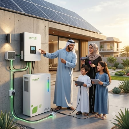 بطارية Go Green (10kWh) الليثيوم – قلعة طاقتك المستقلة في منزلك