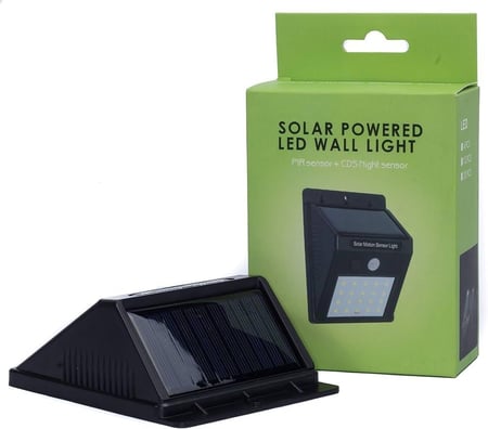 مصباح نانوتيك الذكي (20 LED) – إضاءة شمسية بمستشعر حركة.. أمان وذكاء يضيء ليلك!