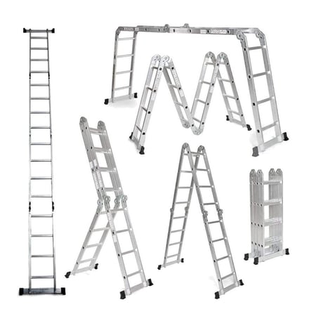 سلم المنيوم قابل للطي 20درجة 5.70 متر