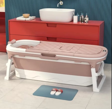 اكسترا حوض استحمام بانيو متنقل مع مخده