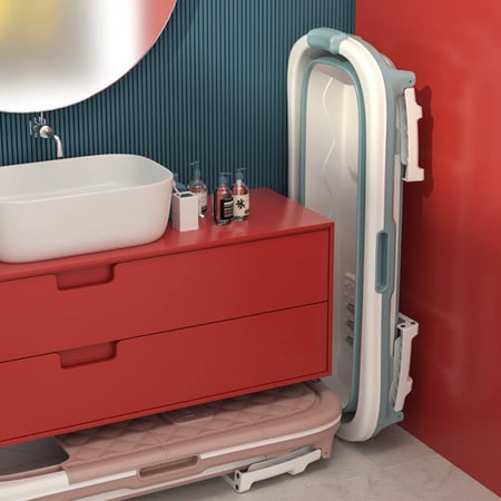 اكسترا حوض استحمام بانيو متنقل مع مخده