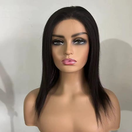 باروكه شعر طبيعي100% اللون الاسود الطبيعي طول 14 انش