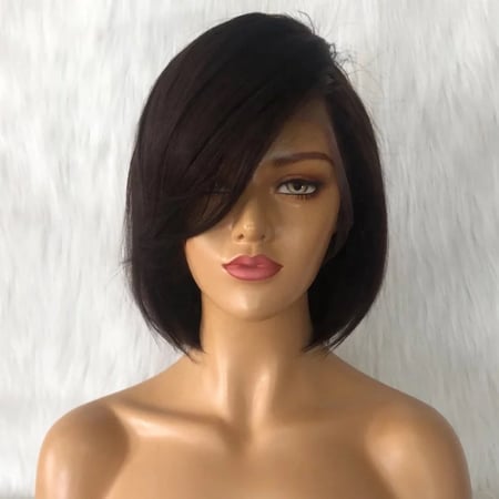 باروكة شعر طبيعي للنساء 100 اسود عهود