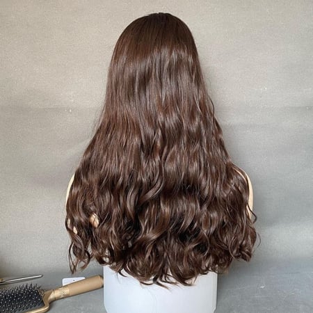 باروكة شعر طبيعي نسائي دانتيل نص أمامي كثافة 200 حور