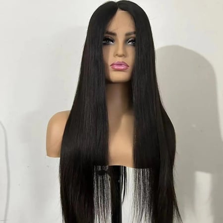 باروكة شعر طبيعي 100 طول 28 انش اسود هلا