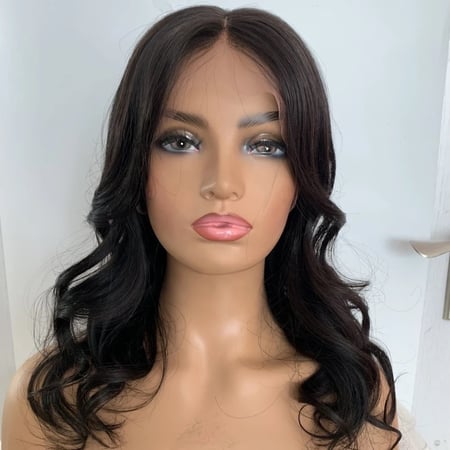 باروكه شعر جذور أمامية كثافة 150 اسود بطول 14 انش أروى