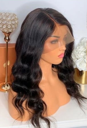 باروكة شعر طبيعي برازيلي 100 طول 18 انش رودي