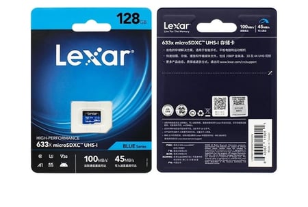 SD CARD LEXAR 128SD CARD LEXAR 128G ذاكرة داش كام 128G  - متجر ميد كاG