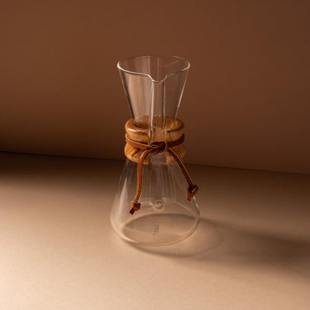 اداة كيمكس للترشيح بمقبض خشبي - 3 أكواب