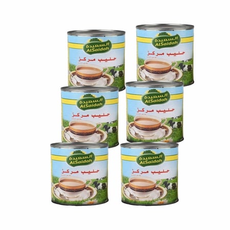 حليب مبخر السعيدة 170 جرام 6 حبات
