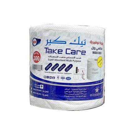 مناديل رول تيك كير 300 متر