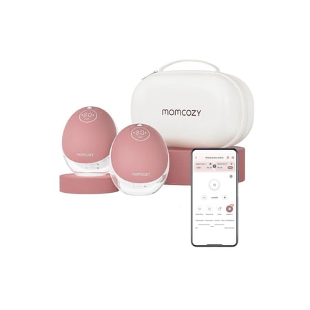 مضخة حليب الثدي مومكوزي M9 مزدوجة – أحمر