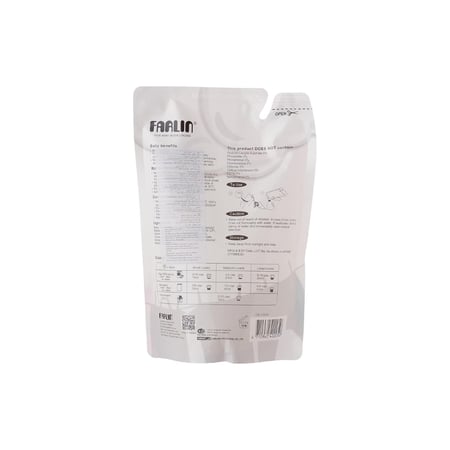 منظف ملابس الاطفال كلين 2.0 من فارلين، عبوات اعادة تعبئة 4×800 مل