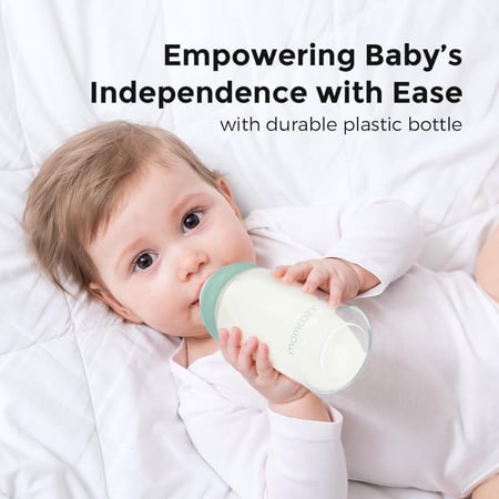 زجاجة رضاعة طبيعية للأطفال من مومكوزي – 11 أونصة بعنق واسع
