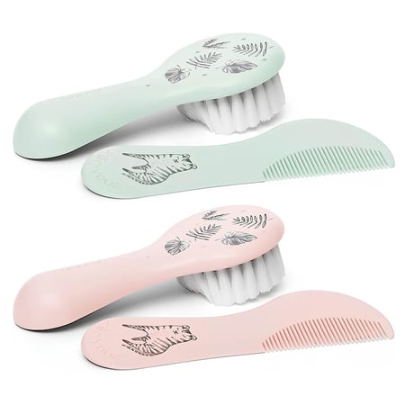 مجموعة فرشاة ومشط سوافينكس أخضر