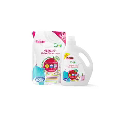 منظف ملابس الأطفال من فارلين – عبوة إعادة تعبئة 2000 مل