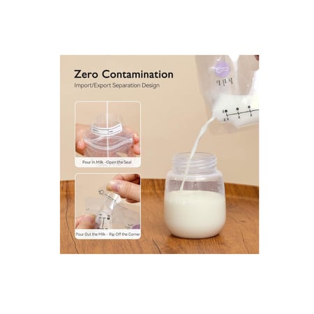 أكياس تخزين حليب الأم من مومكوزي – بخاصية استشعار درجة الحرارة – 50 كي