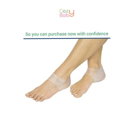 جل واقي الكعب الطبي الفائق للعناية بالقدمين - قطعتين