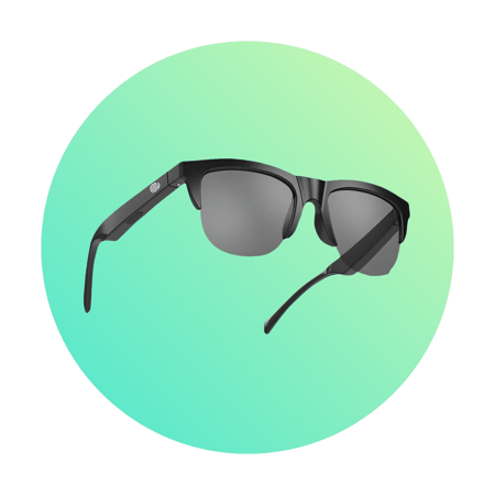 نظارة شمسية أصلية +سماعة لاسلكية بلوتوث لمكالمات الجوال وسماع الموسيقى2023 رياضية بدون استخدام اليدين .