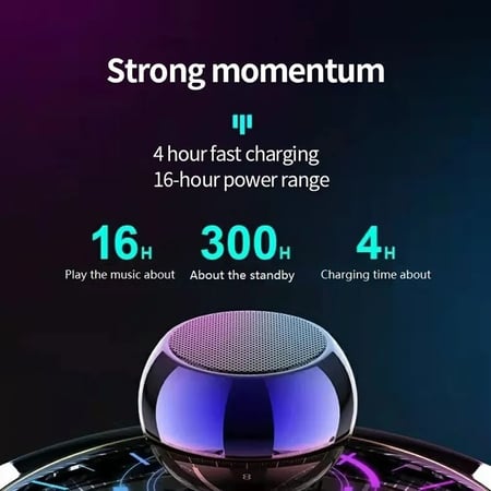 مكبر ومضخم صوت لاسلكي معدني للجوال والكمبيوتر والآيباد بلوتوث.