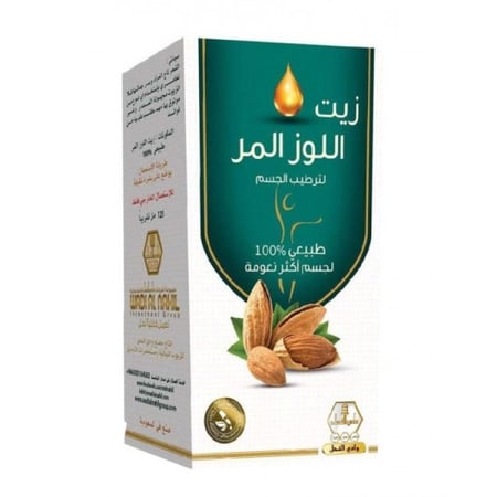 وادي النحل زيت اللوز المر للجسم والشعر  125 مل
