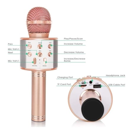 ميكروفون لاسلكي محمول بتقنية البلوتوث