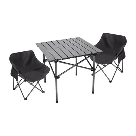 طاولة وكراسي قابلة للطي للرحلات والتخييم