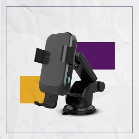 حامل جوال للسيارة لاسلكي بقوة 15 واط