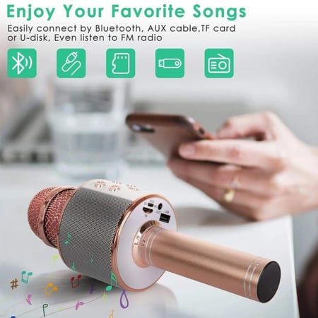 ميكروفون لاسلكي محمول بتقنية البلوتوث