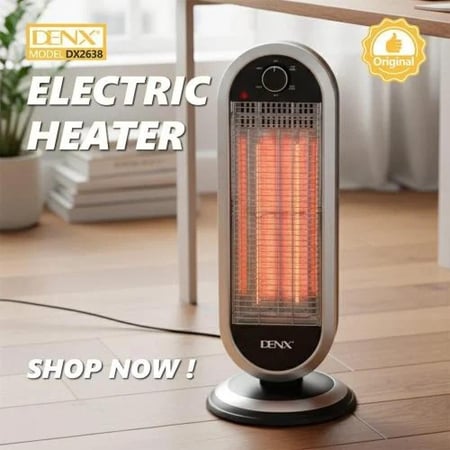 دفاية كهربائية مع ميزة الالتفاف 900 واط DENX (DX2638)