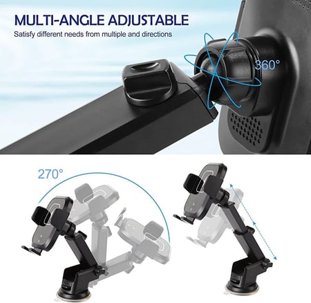 حامل جوال للسيارة لاسلكي بقوة 15 واط