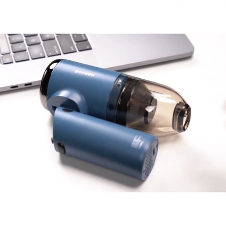 مكنسة كهربائية محمولة قابلة للطي من PORODO (أزرق)