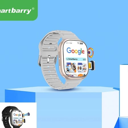 ساعة Smartbarry EDS C99 Plus الذكية مع شاشة AMOLED ‎2.06‎ بوصة، كاميرا دوارة قابلة للسحب، 4G SIM، GPS، ذاكرة 3+32 جيجابايت