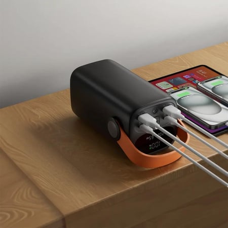 باور بانك هايبر كور 60 من جرين ليون بسعة 60000 مللي أمبير/ساعة - أسود