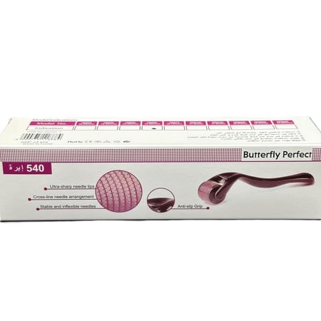 Butterfly Perfect ديرما رول للتخلص من التجاعيد 540 ابرة بمقاس 0.5ملم