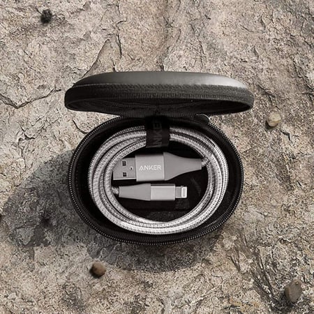 انكر سلك شاحن باورلاين بلس الإصدار الثاني من USB-C إلى ايفون بطول 90 سم