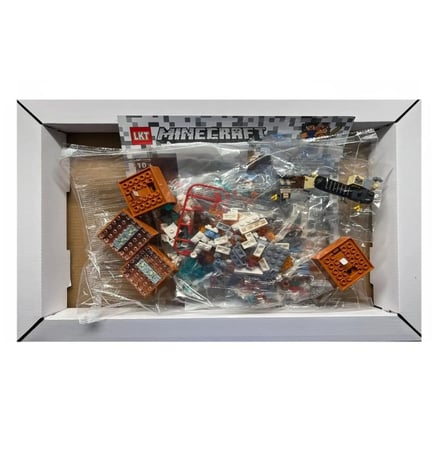 مجموعة البناء ماينكرفت 548 قطعة، تتضمن مصباح LED