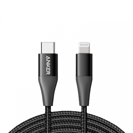 انكر سلك شاحن باورلاين بلس الإصدار الثاني من USB-C إلى ايفون بطول 90 سم