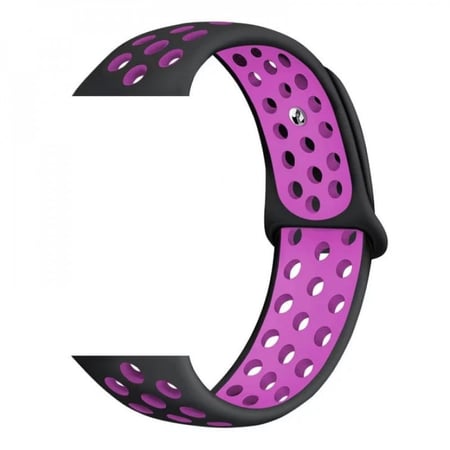 سوار رياضى سيلكون بديل لساعة يد أبل آي ووتش سلسلة 5/4/3/2/1 قياس 42-44 مم