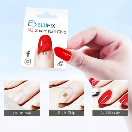 شريحة NFC الذكية من بلوميكس رقاقة بطاقة NFC مدمجة يمكن الطلاء فوقها لاخفائها