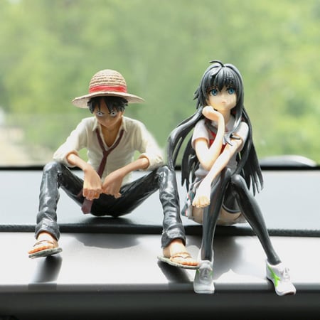 مجسم شخصيات الانمي المحبوبة لعشاق تزيين التابلوه بتصميم جميل و لطيف , للسيارة و الكمبيوتر و المكتب