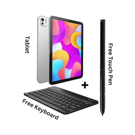 تابلت أوتيتو TAB-15، شاشة 10.1 بوصة، رام 64GB | 2GB ، معالج رباعي النواة كيبورد وقلم