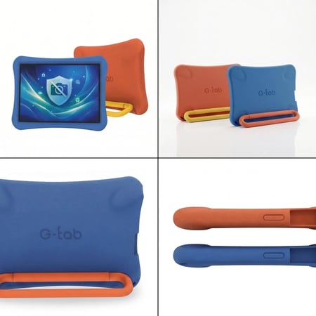 تابلت أطفال جي تاب تي 14 ‎  شاشة 10.1 إنش 4GB+128GB بدون كاميرا أندرويد 16 للأطفال – G-Tab T14Kids  مع كفر حماية مجاني