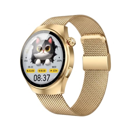 ساعة CALUS Watch 5 Mini الذكية للنساء بشاشة AMOLED – موديل CW10 Mini مع 3 أساور قابلة للتبديل