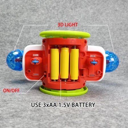 لعبة الروبوت الفضائي الراقص روبوت مع اضاءة و موسيقى تفاعلية حركة مميزة