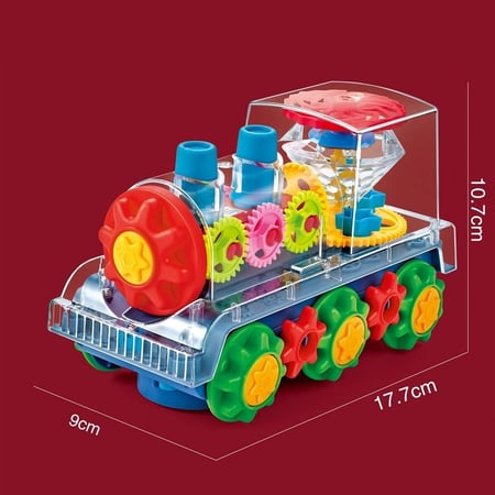 لعبة القطار الدوار بتصميم شفاف ودوران 360 درجة مع موسيقا و أضواء جذابة